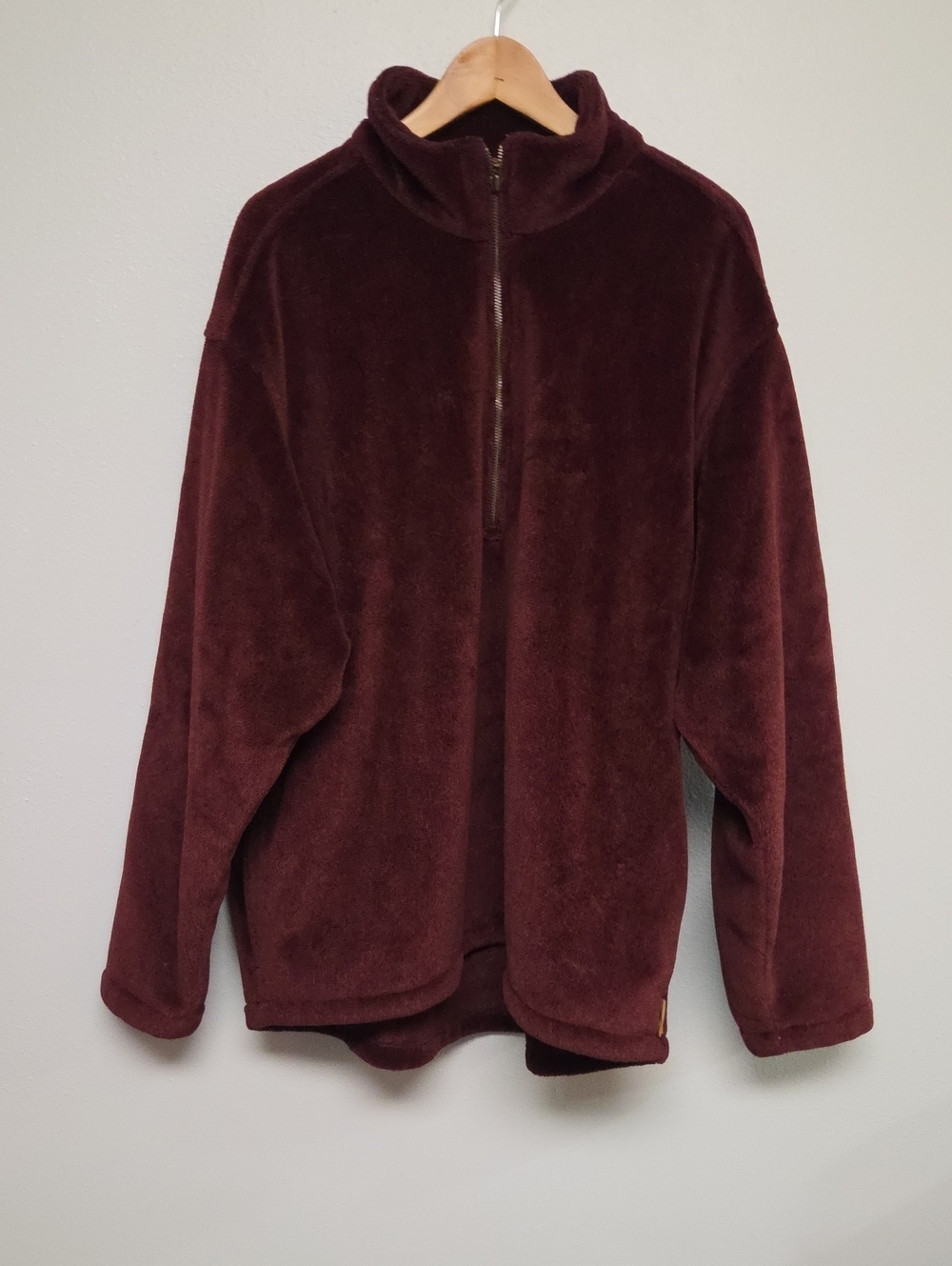 Timberland Plush Quarter-Zip in Wine
